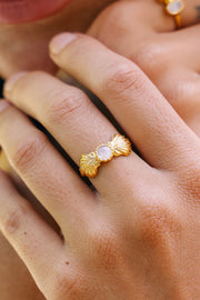 Joya hecha a mano Aros argolla plata 925 piedra natural Larimar diseño exclusivo elegante único joyería fina Anillo Collar Colgante bañado en Oro 18k 22k