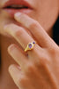 Joya hecha a mano Aros argolla plata 925 piedra natural Larimar diseño exclusivo elegante único joyería fina Anillo Collar Colgante bañado en Oro 18k