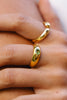 Joyas bañado en oro 22K piedra natural  diseño exclusivo elegante único hecho a mano joyería fina
