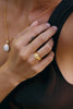 Joyas bañado en oro 22K piedra natural  diseño exclusivo elegante único hecho a mano joyería fina