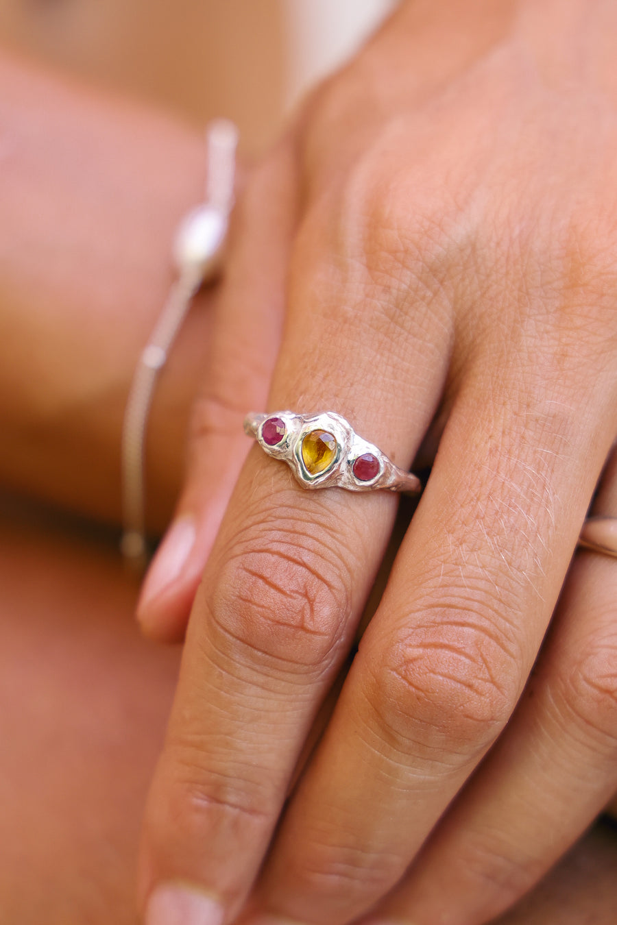 Joyas bañado en oro 22K piedra natural  diseño exclusivo elegante único hecho a mano joyería fina plata 925 