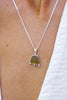 Collar plata 925 con sea glass diseño exclusivo elegante único