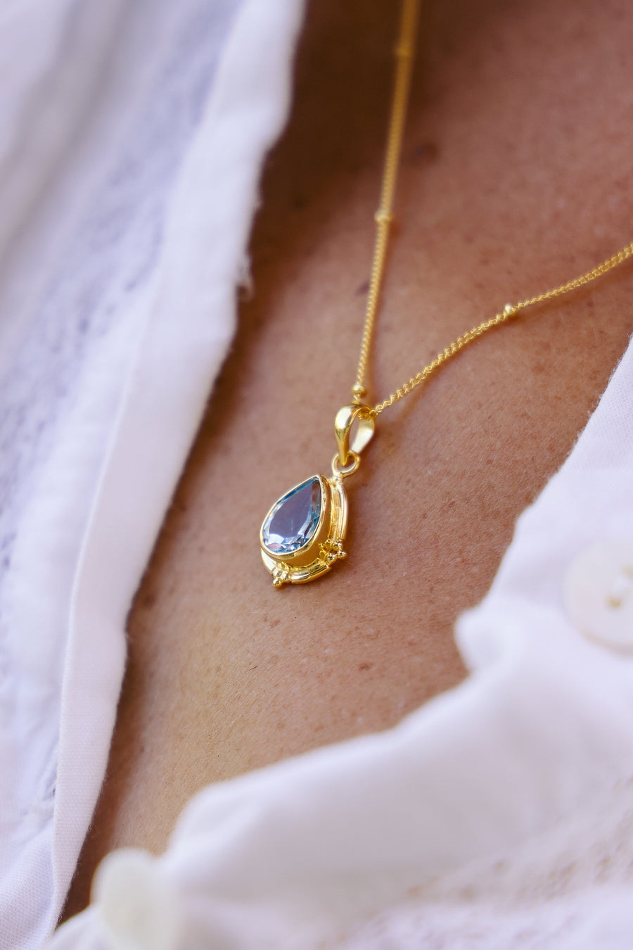 Joyas bañado en oro 22K piedra natural  diseño exclusivo elegante único hecho a mano joyería fina plata 925 