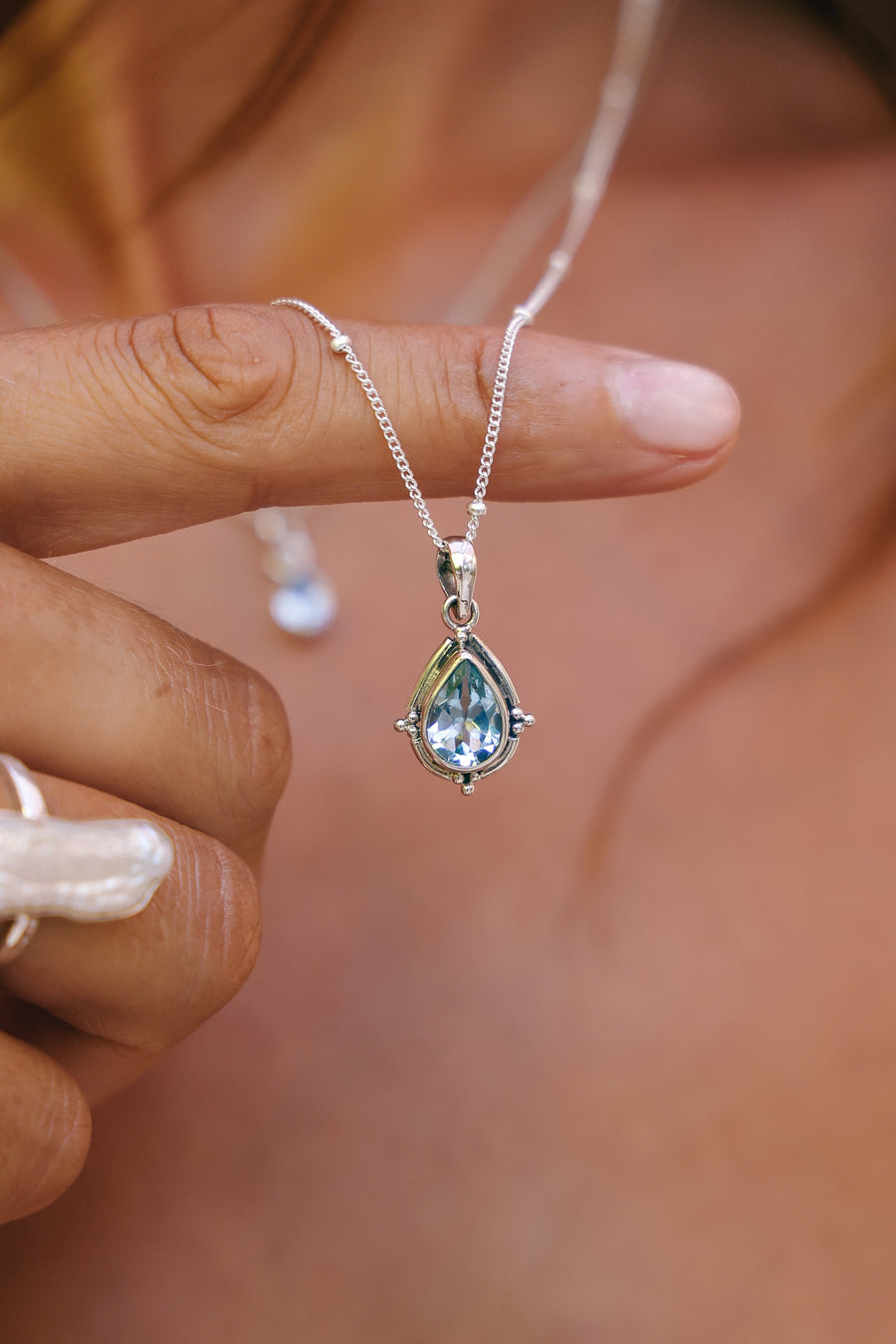 Joyas bañado en oro 22K piedra natural  diseño exclusivo elegante único hecho a mano joyería fina plata 925 