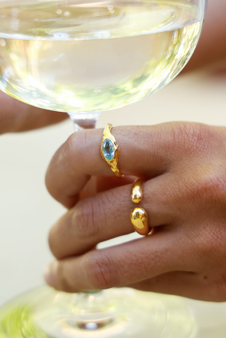 Joyas bañado en oro 22K piedra natural  diseño exclusivo elegante único hecho a mano joyería fina