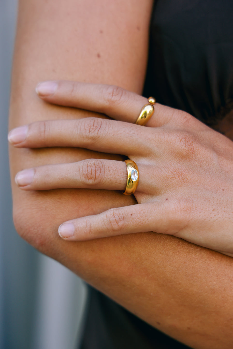 Joyas bañado en oro 22K piedra natural  diseño exclusivo elegante único hecho a mano joyería fina