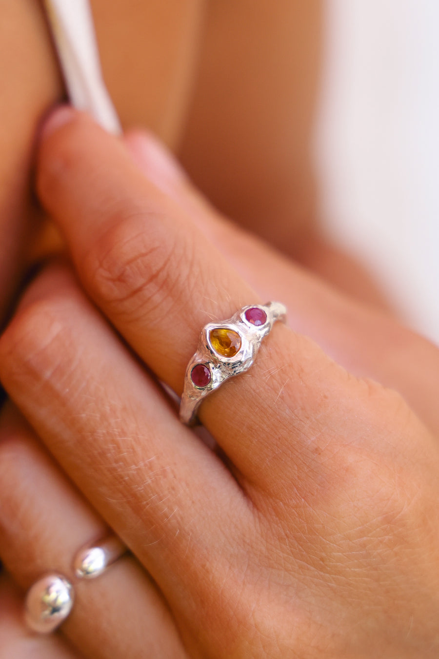 Joyas bañado en oro 22K piedra natural  diseño exclusivo elegante único hecho a mano joyería fina plata 925 