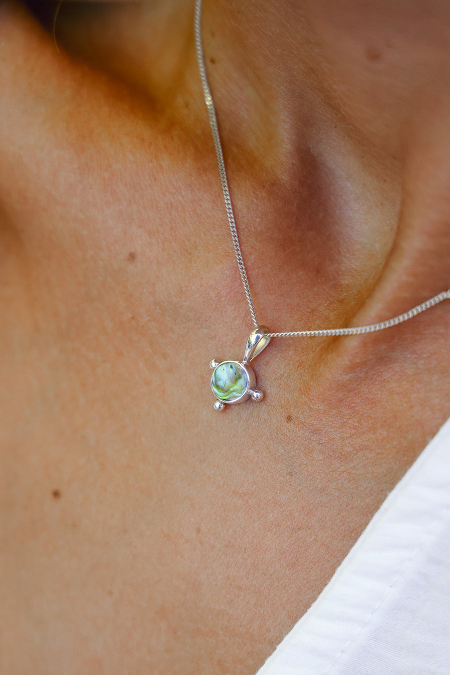 Joya hecha a mano collar colgante punto de luz plata 925 piedra natural diseño exclusivo elegante único joyería fina