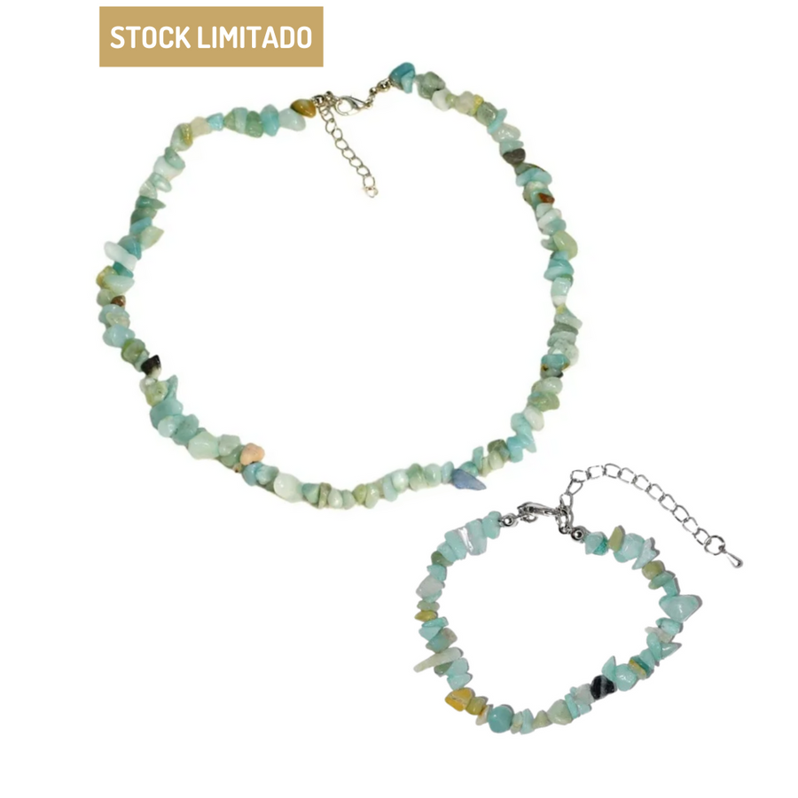 Pack Maui Chocker + Pulsera Amazonita