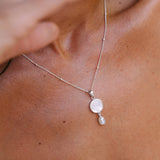 Collar Cala Rossa Nacar y Perla Natural Plata 925